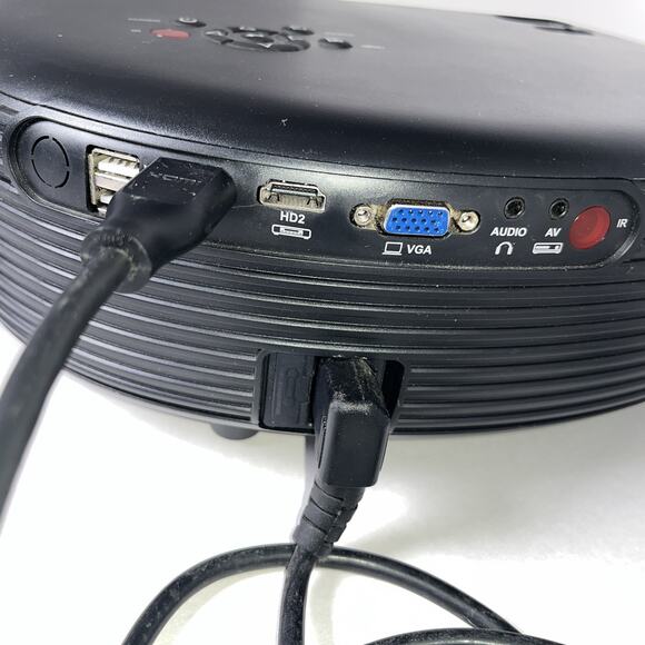 720P HD LED Movie Projector, with 3000:1 Contrast Support HDMI USB VGA Smartphon - Picture 7 of 8